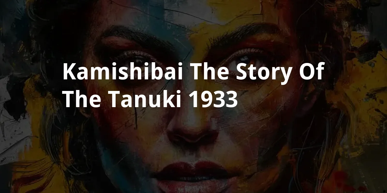 Kamishibai: The Story of the Tanuki (1933)