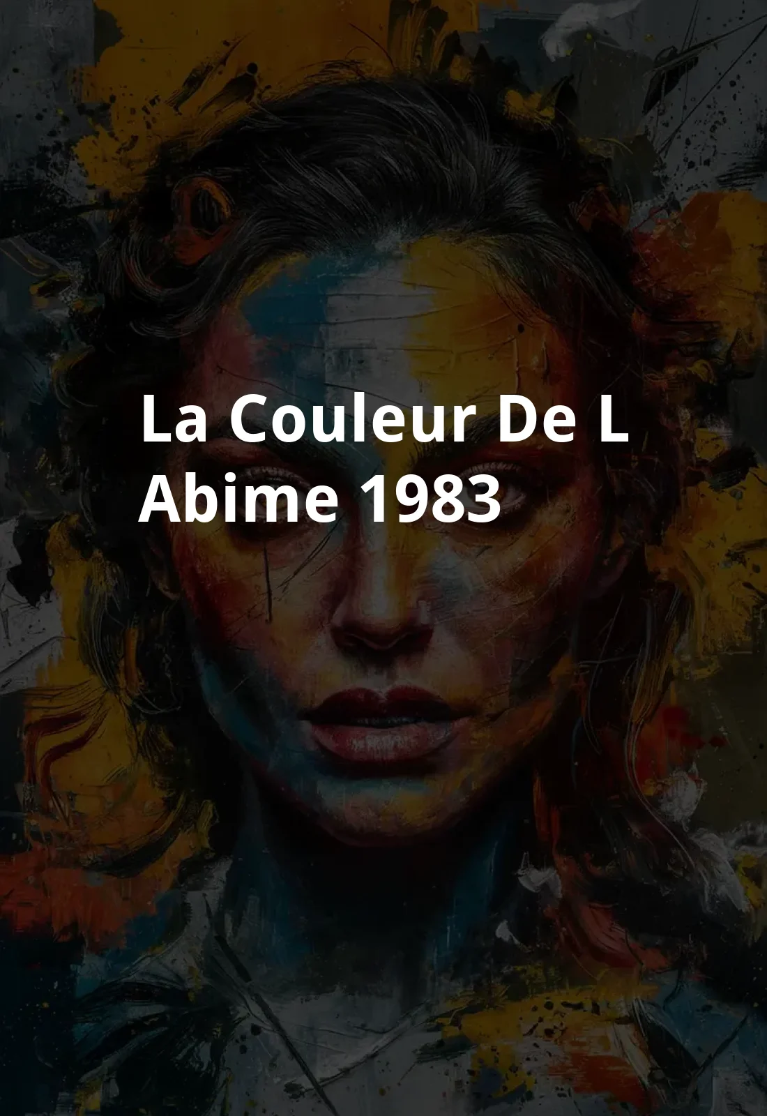 La Couleur de l'abime (1983) Poster