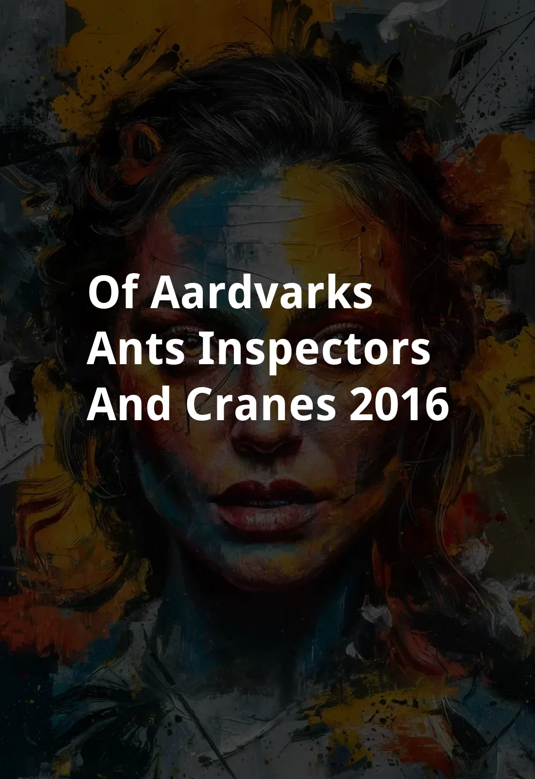Of Aardvarks, Ants, Inspectors, and Cranes (2016) Poster